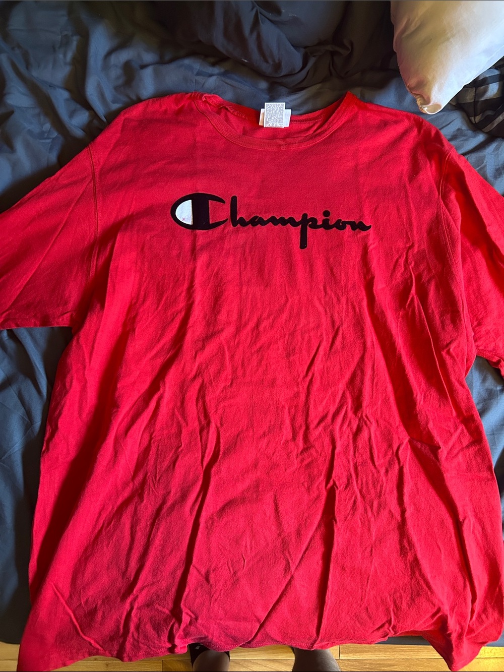Champion Red Short Sleeve Logo Tee - Picture 1 of 2